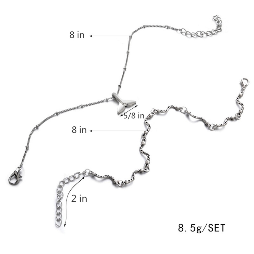 NEW boho double layer anklet - Picture 3 of 3